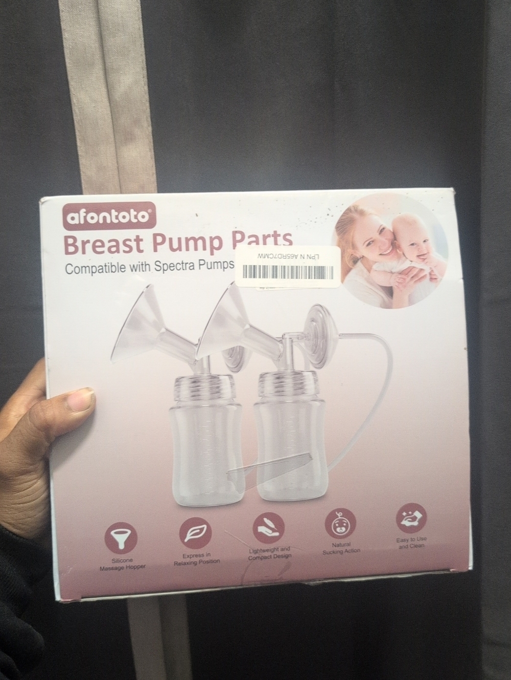 Afontoto Pink Breast Pump Parts – Replacement Kit Compatible with Spectra Pumps